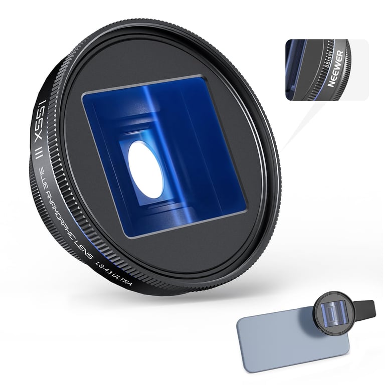 Neewer 1.55x Blue Anamorphic Lens