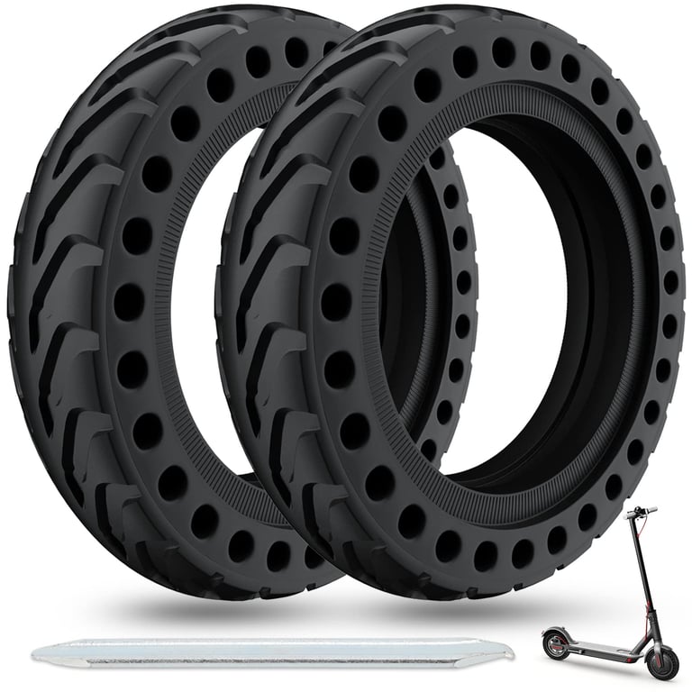 Solid Tire for Xiaomi m365 Electric Scooter Mijia Mi m365 pro/gotrax gxl V2/gotrax XR, 8.5 inches Electric Scooter Wheels 8 1/2'' Front or Rear Replacement Honeycomb Solid Tires(2 Piece)