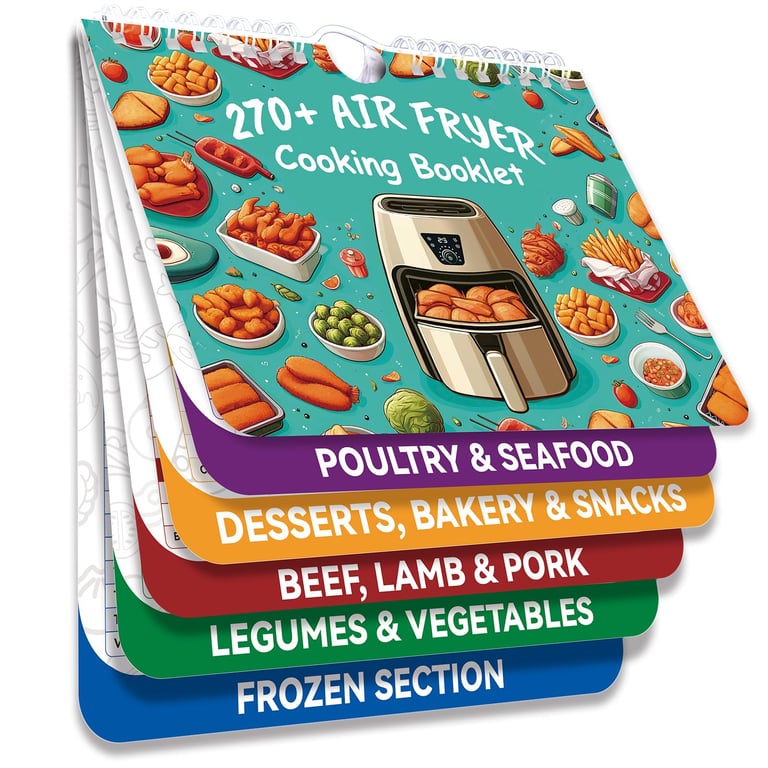 Weneasker Air Fryer Cheat Sheet