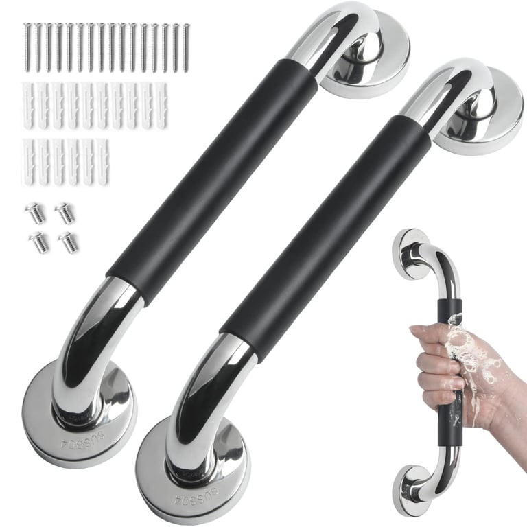 Tesuchan 12‑Inch Bathroom Grab Bars