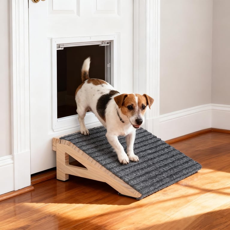 KISIMUY Wooden Dog Stairs Ramp