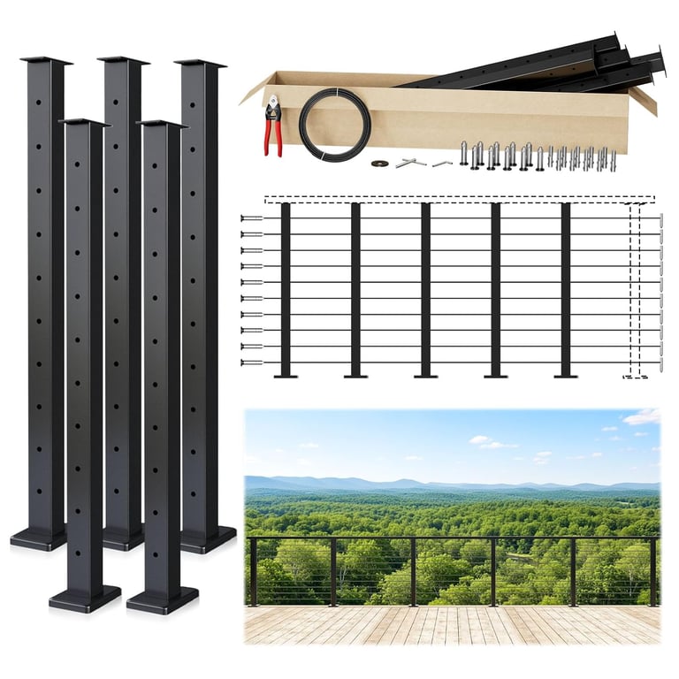 Muzata Cable Railing Kit