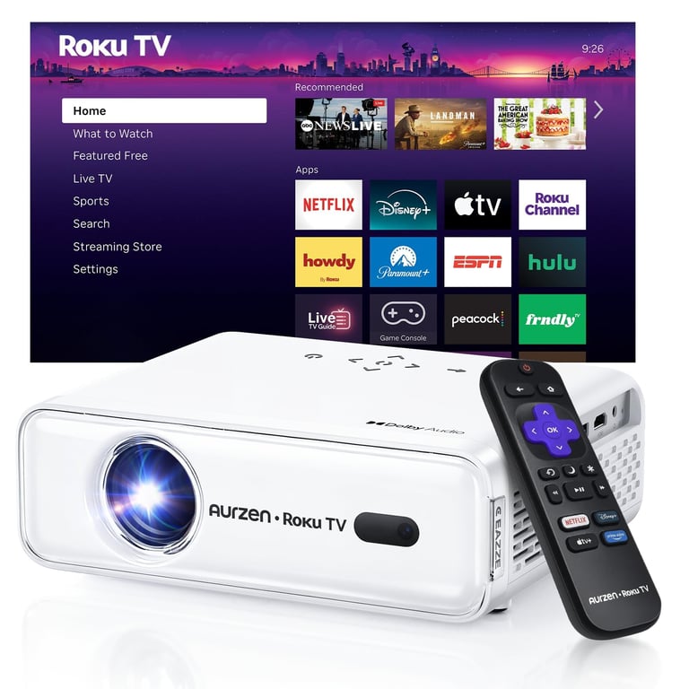 Aurzen Roku Smart Projector