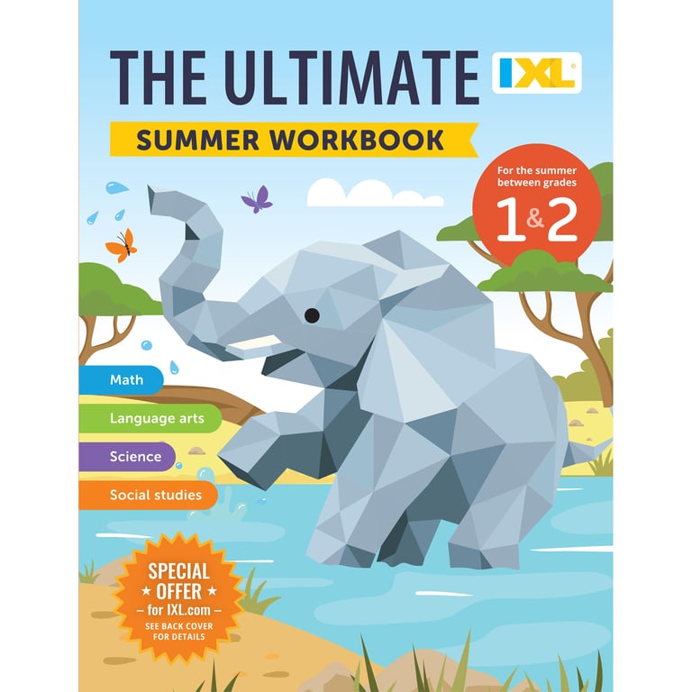 IXL Ultimate Summer 1st-2nd Grade Workbook