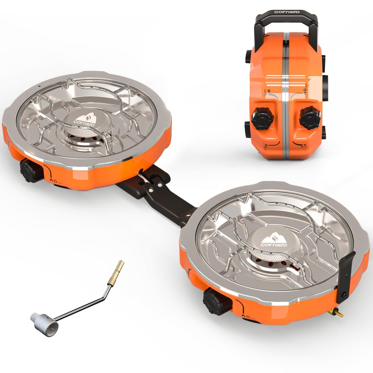 Cofiyard Portable 2-Burner Camp Stove