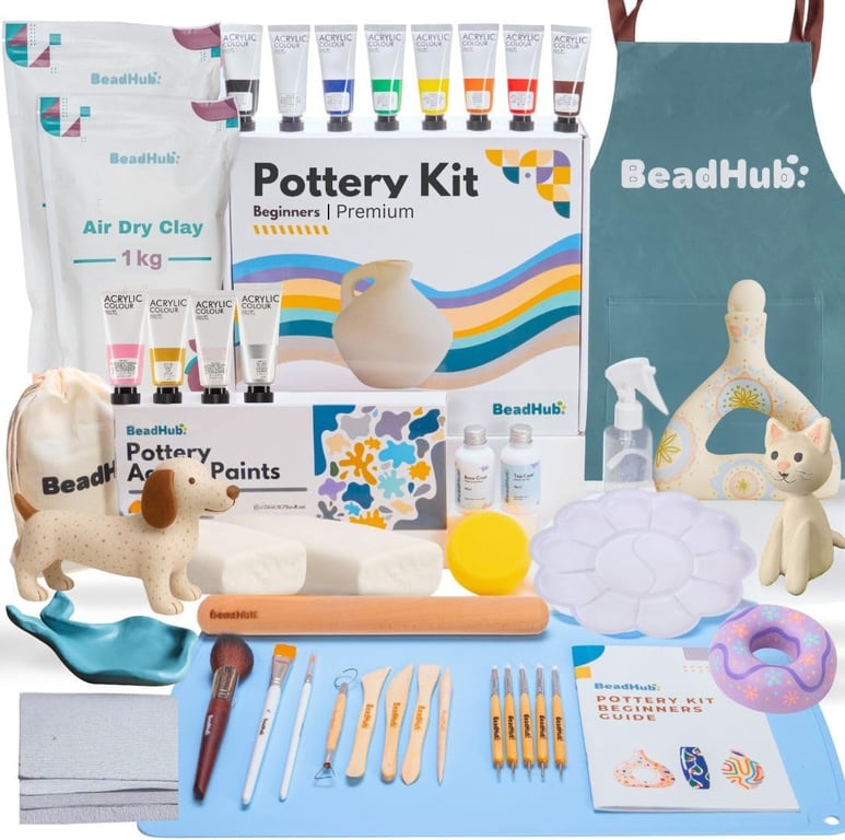 BeadHub Air Dry Pottery Kit