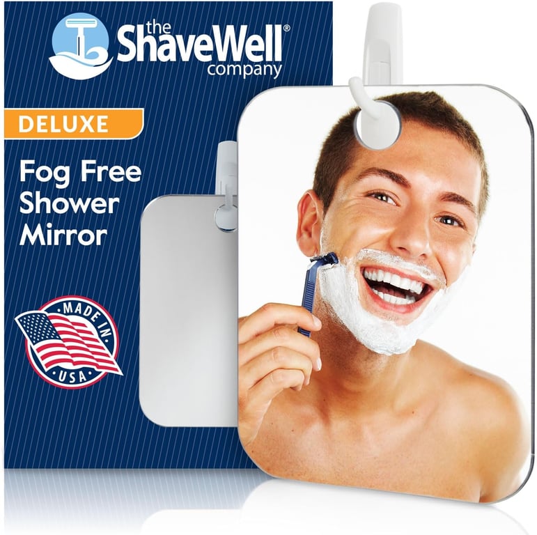 Shave Well Deluxe Fogless Shower Mirror