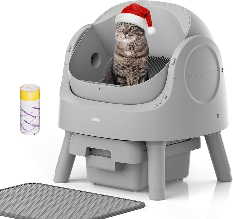 Mimfam Open-Top Self-Cleaning Litter Box