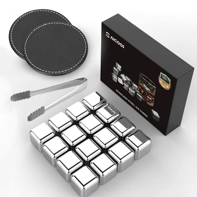 Saicoos Stainless Steel Ice Cubes