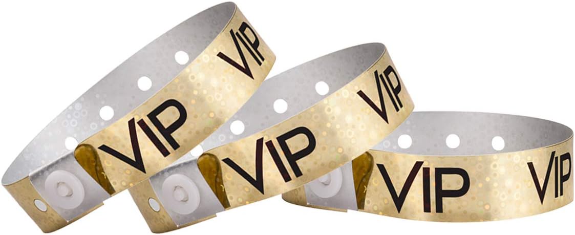 WristCo Gold VIP Wristbands