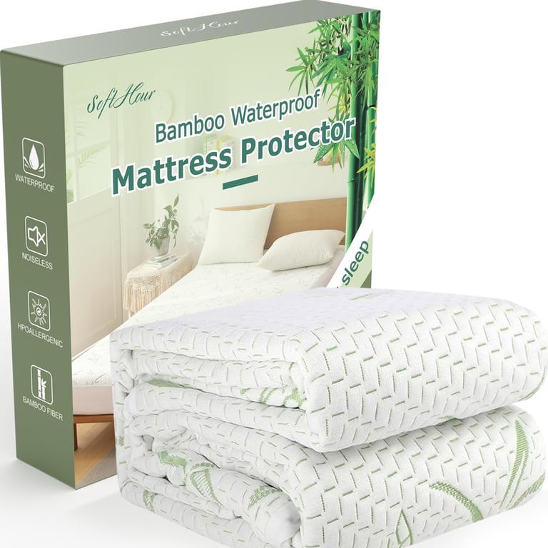 Softhour Queen Waterproof Mattress Protector