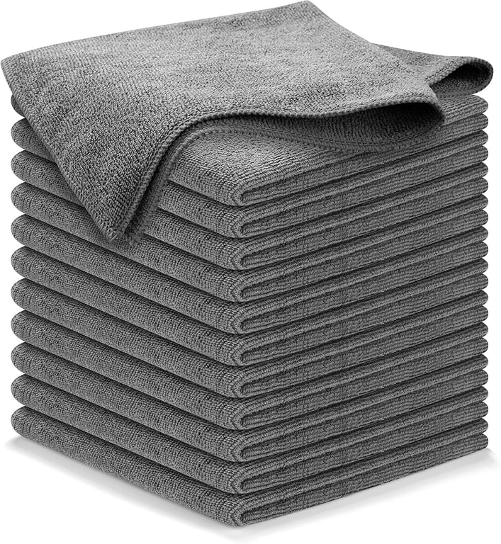 USANOOKS Grey Microfiber Cloths