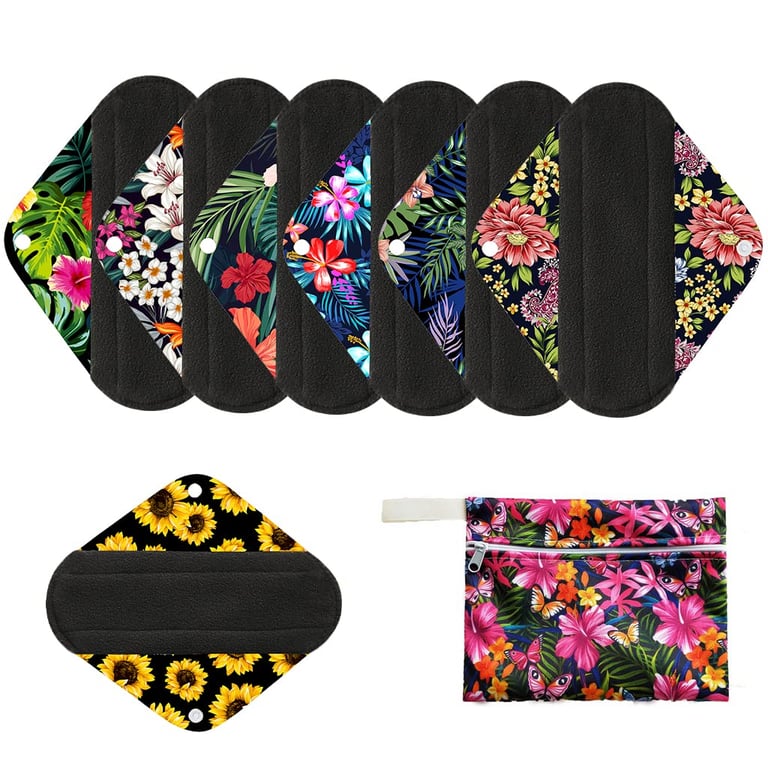 Bamboo Charcoal Reusable Pad Set