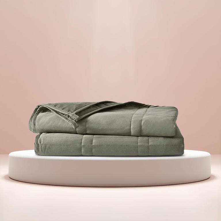 Baloo Weighted Blanket for Adults 15 lb Full/Queen (Moss, 60"x80")