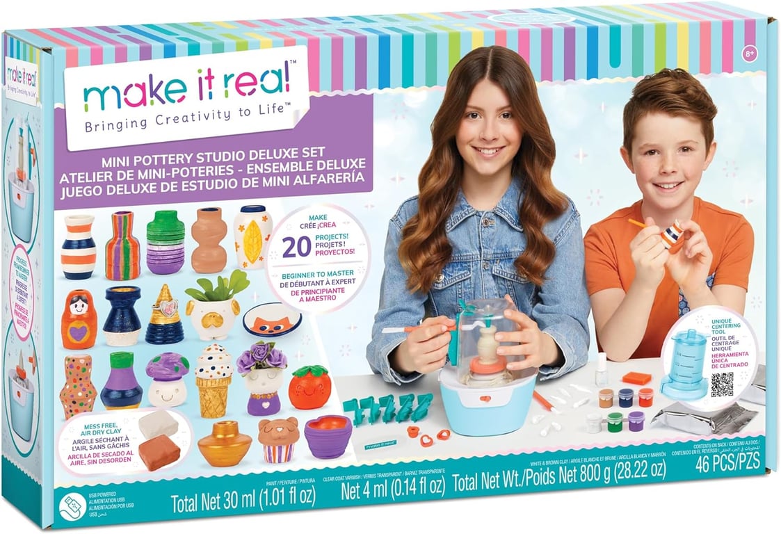 Make It Real Mini Pottery Studio Deluxe