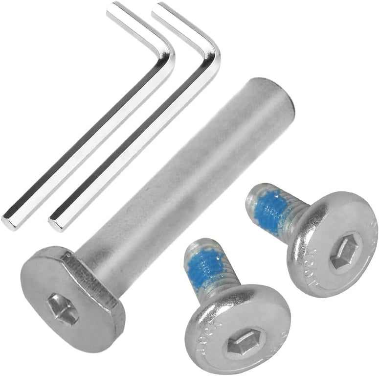 Hex Lock Male and Female Front Rear Kids Scooter Parts M8 Screws for 2-3-4-Wheel Kick Scooters Axles Repair Tools