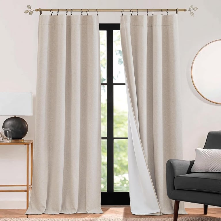 RYB HOME 3-in-1 Blackout Curtains