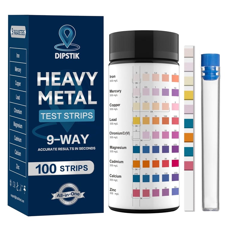 DIPSTIK Heavy Metals Water Test Strips