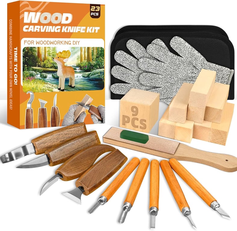 K KERNOWO 23‑Piece Carving Kit