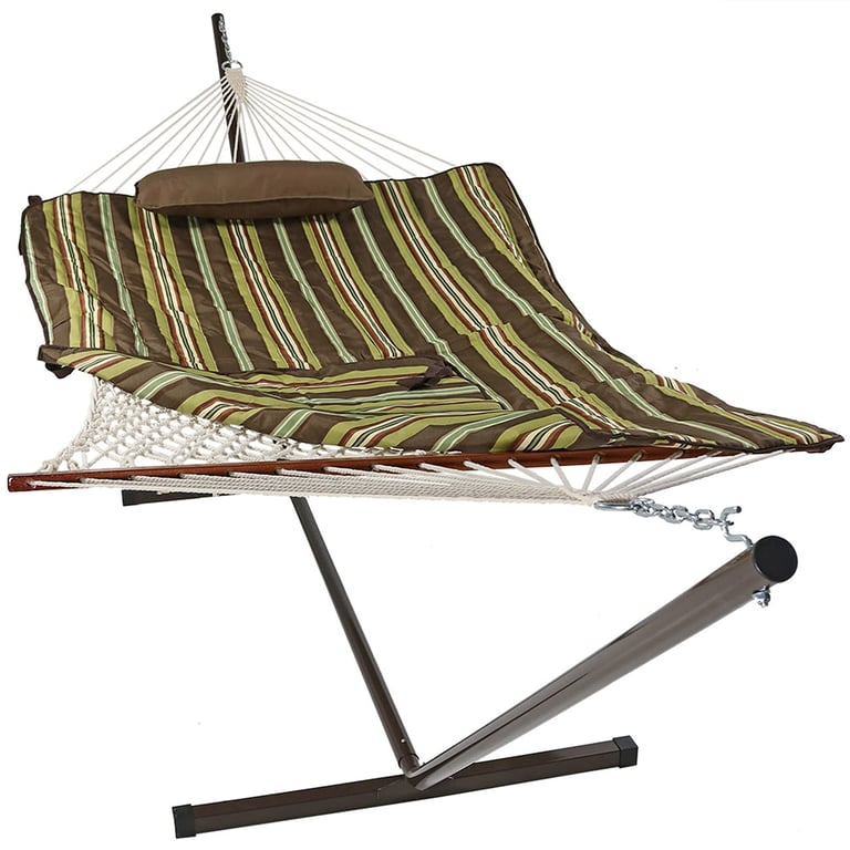 Sunnydaze Rope Double Hammock with Stand