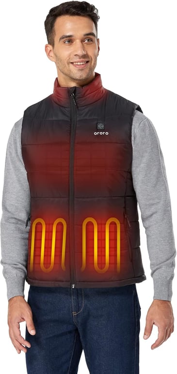 ORORO Men's Heated Puffer Vest