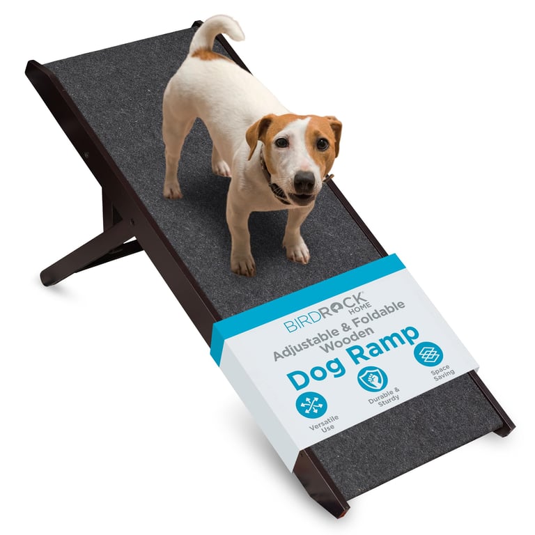 BIRDROCK Adjustable Wooden Pet Ramp