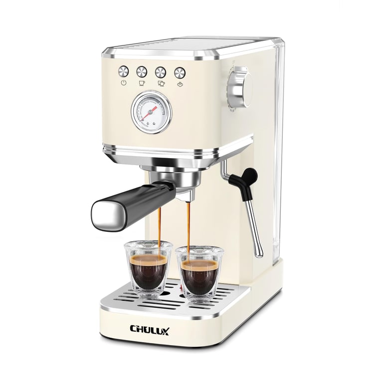 CHULUX Slim Espresso Machine Creamy