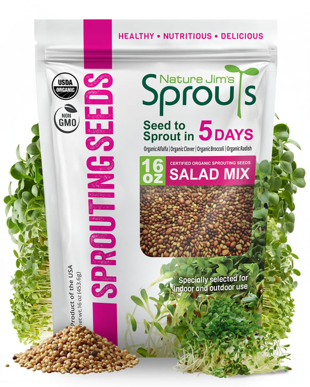 Nature Jim’s Sprouts Organic Salad Mix