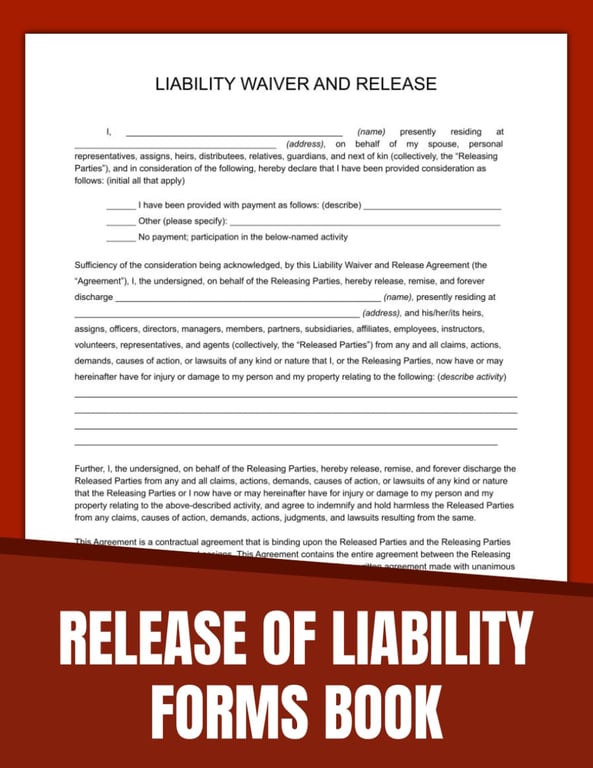 Release of Liability Forms Book
