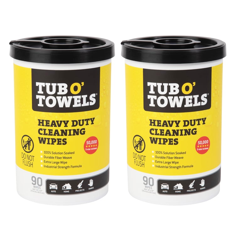 Tub O' Towels Heavy‑Duty Cleaning Wipes