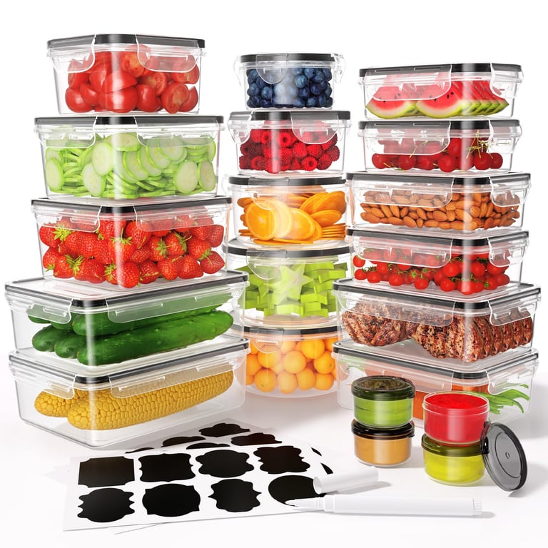 KEMETHY 40-Piece Food Storage Set
