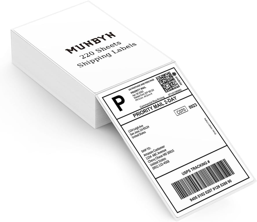 MUNBYN 4x6 Thermal Labels (220‑sheet)