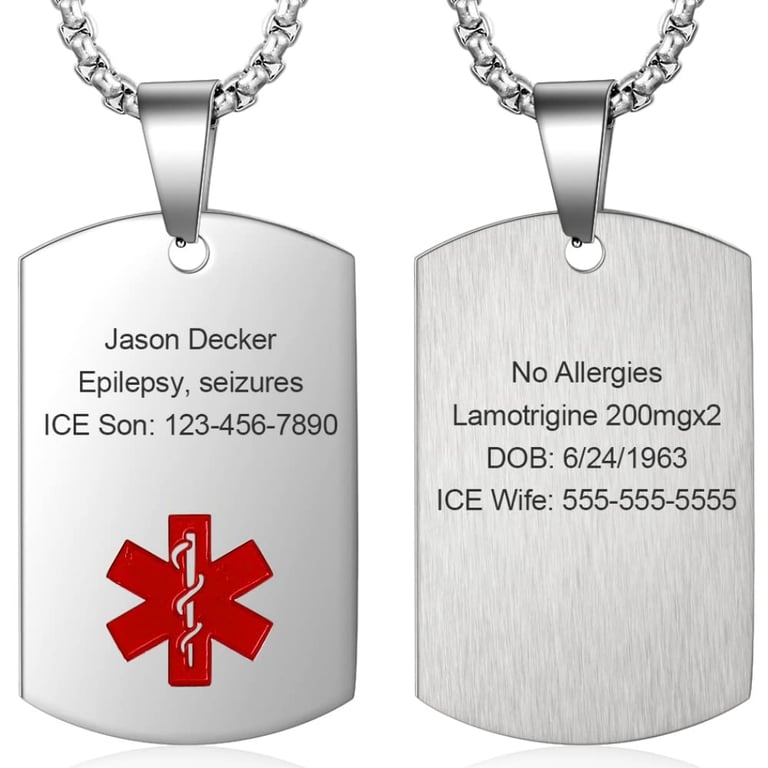 Wendy Made Medical Alert Necklace