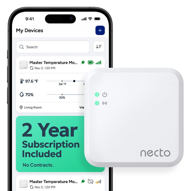 Necto Cellular Temperature Monitor