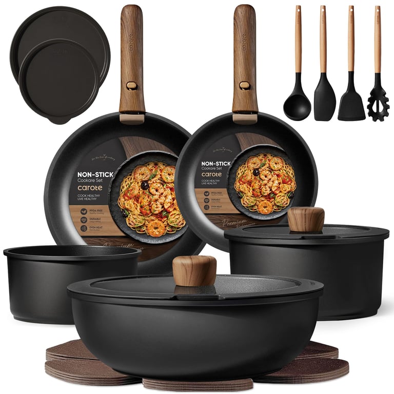 CAROTE 19-Piece Nonstick Set