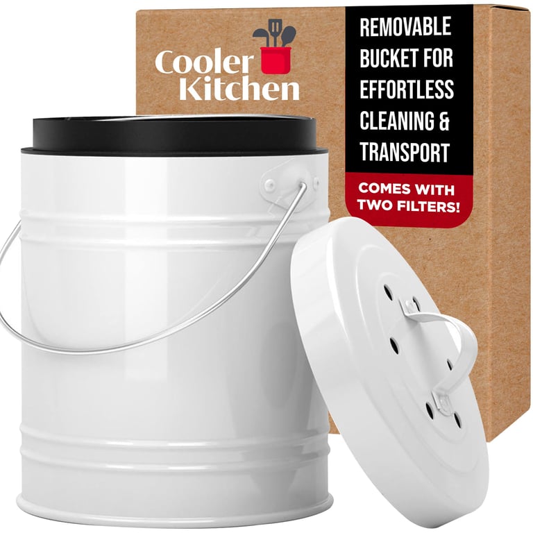 Cooler Kitchen Indoor Compost Bin