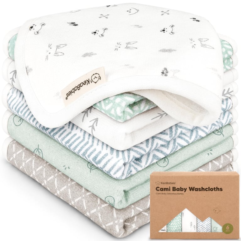 KeaBabies Organic Baby Washcloths