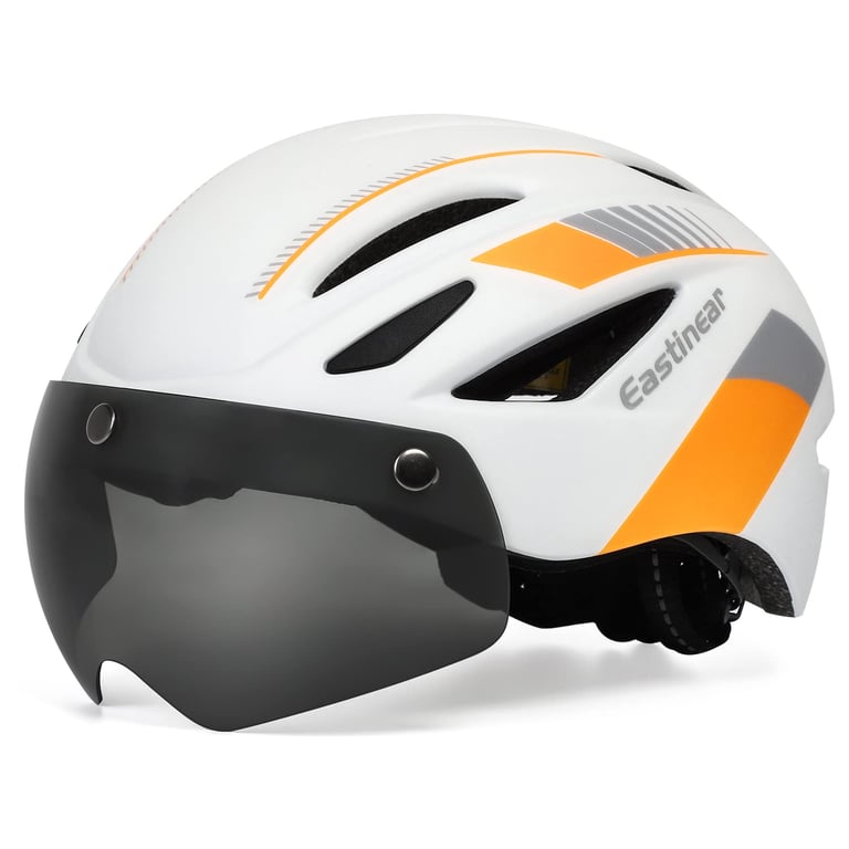 EASTINEAR Bike Helmet with Light & Shield