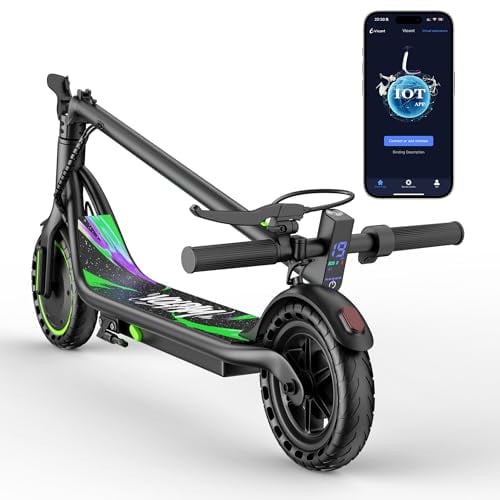 VOLPAM Electric Scooter, 350W/500W Powerful Motor & 19/MPH Top Speed, 21-28Miles Long Range, Folding E Scooter Choice