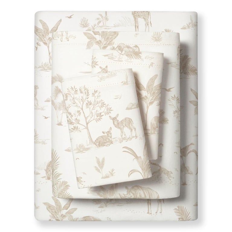 MakeMake Organic Twin Sheet Set - Safari