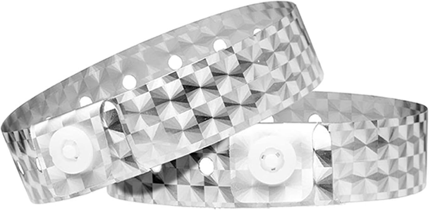 Ouchan Silver Holographic Wristbands