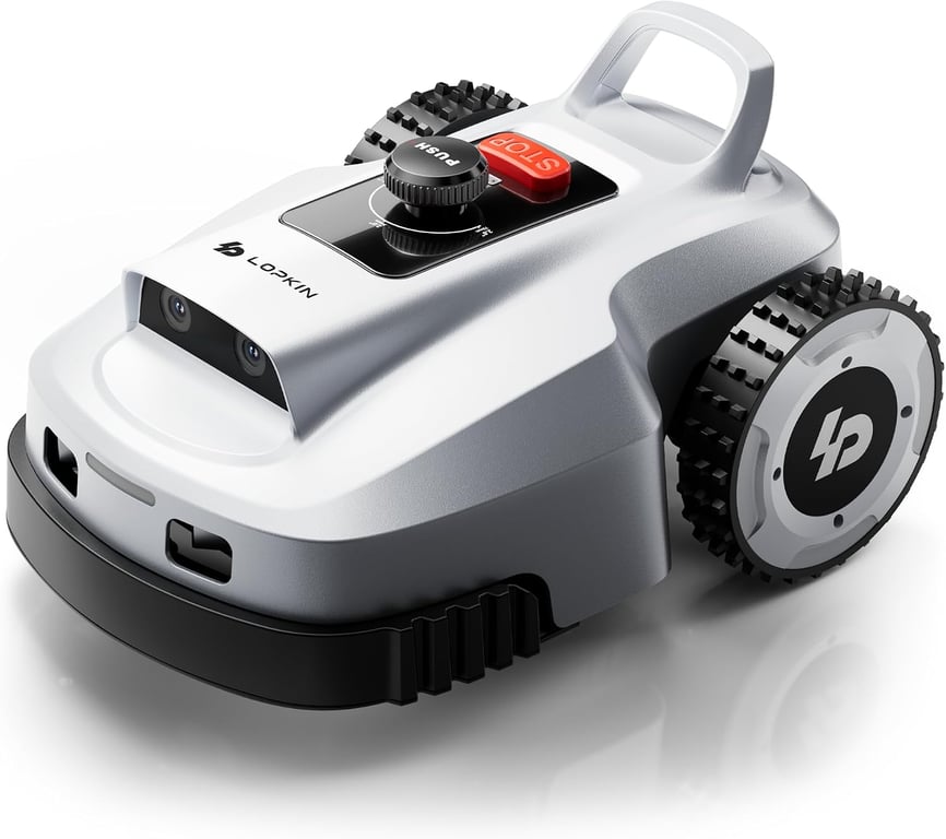 L2500 Robot Lawn Mower for 1 Acre, NetRTK + AI Vision Lawnmower Robot, Wi-Fi HaLow Connectivity, No Boundary Wire, AI Obstacle Avoidance, App Control, 60dB Quiet, Multi-Zone Management, IP66