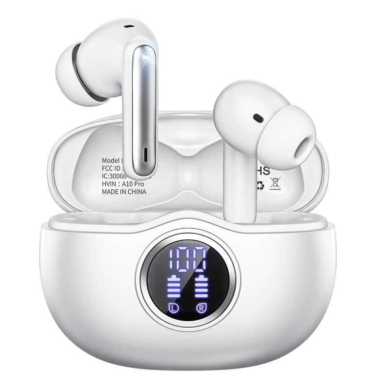 Fhumsh Bluetooth 5.3 50H LED Earbuds