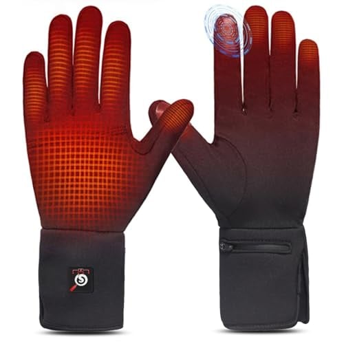 SAVIOR HEAT Heated Glove Liners for Men Women,Rechargeable Battery Electric