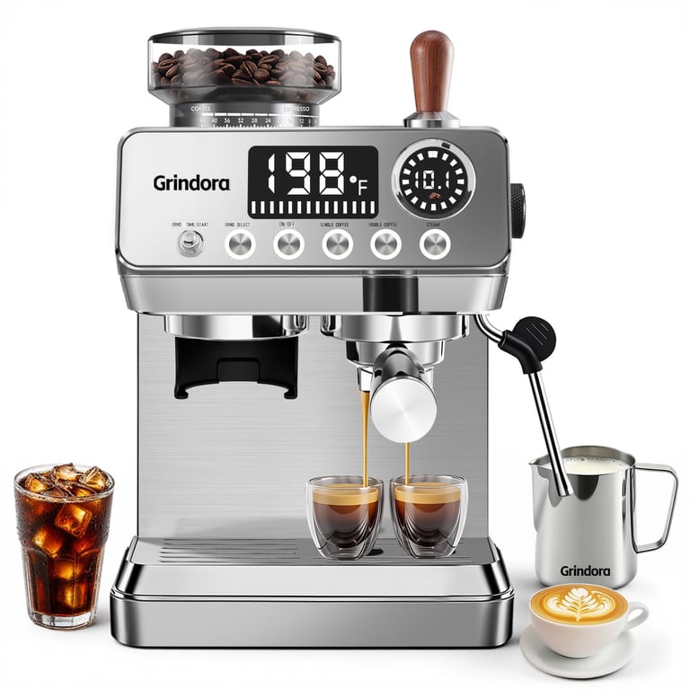 Grindora 20-Bar Espresso Machine