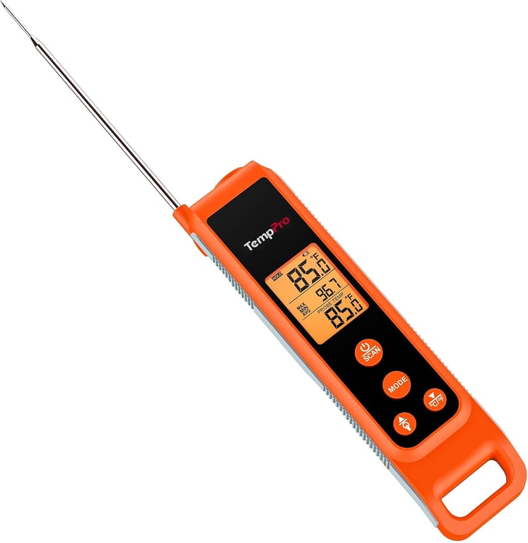 TempPro 2‑in‑1 Infrared Thermometer with Probe