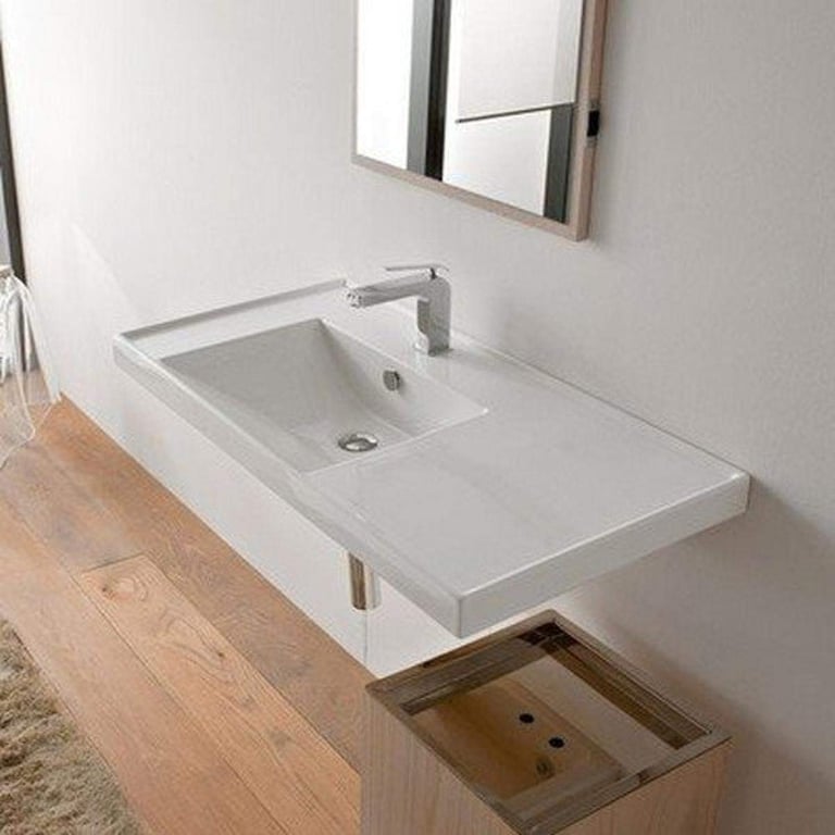Scarabeo Rectangular Wall Sink