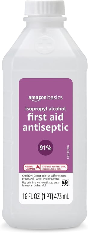 Amazon Basics 91% Isopropyl Alcohol