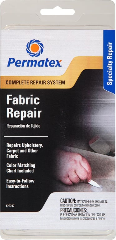 Permatex 25247 Fabric Repair Kit, Single Unit, Gel