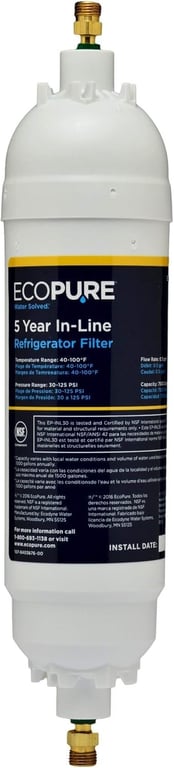 EcoPure 5-Year Inline Water Filter